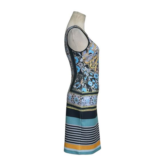Clover Canyon colorful sleeveless fitted mini dress size small - Picture 8 of 16